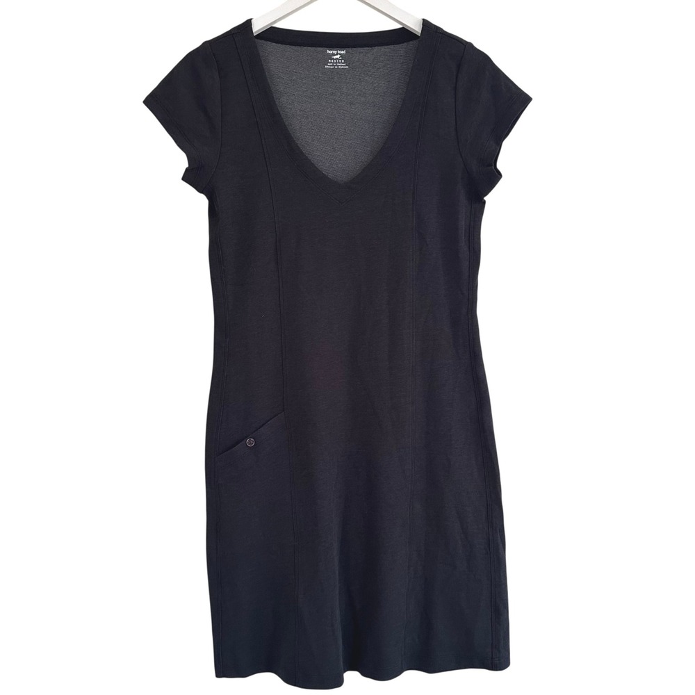 Horny Toad- Toad & CO Shift Dress Flexcel Size Medium M Dark‎ Gray Hiking